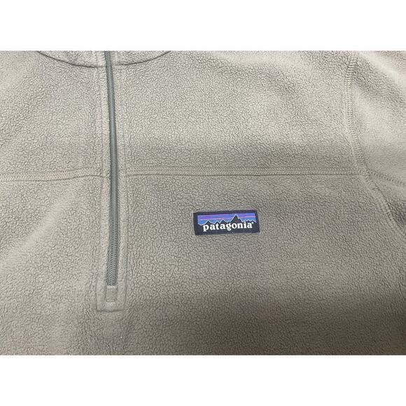Patagonia Sweater Mens Small Olive Green 1/4 Zip Fleece Outdoor - Picture 4 of 10